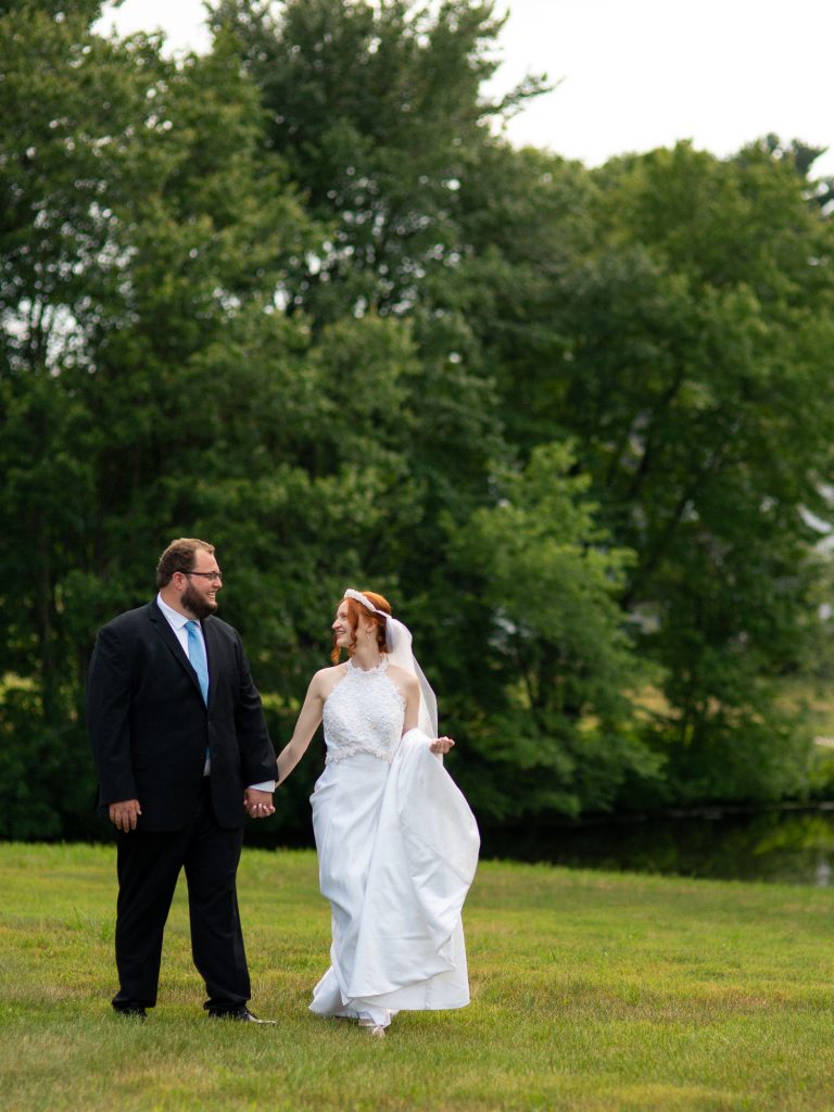 bride and groom portrait